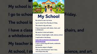 my school | A1 English level | improve listening & speaking with Shadowing