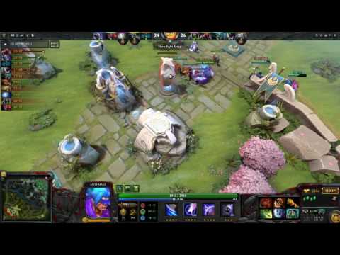 Dota 2: Miracle 9000MMR Crazy Anti Mage With Assault Cuirass 1060 GPM Pro Gameplay (Anti E