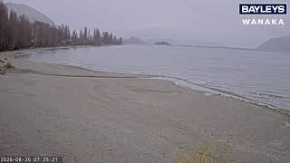 Lake Wānaka webcam, sponsored by Bayleys Wanaka