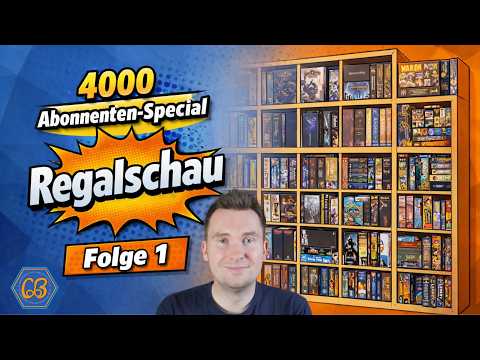 Roomtour durch meine Brettspielsammlung - Folge 1 mit Jette - Spezial zu 4000 Abonnenten