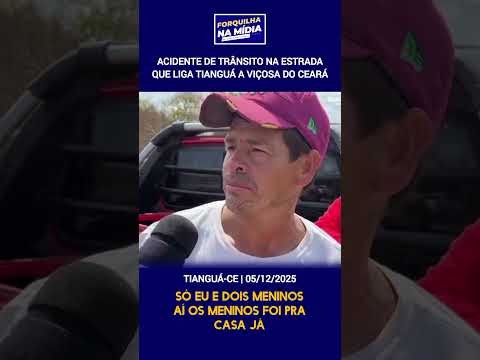 Acidente de trânsito na estrada que liga Tianguá a Viçosa do Ceará