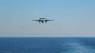 VAW-124 E-2C Hawkeye Touch & Go - USS G.H.W. Bush