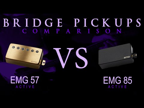 EMG 57 vs EMG 85 - Active Bridge Pickup Guitar Tone Comparison / Review