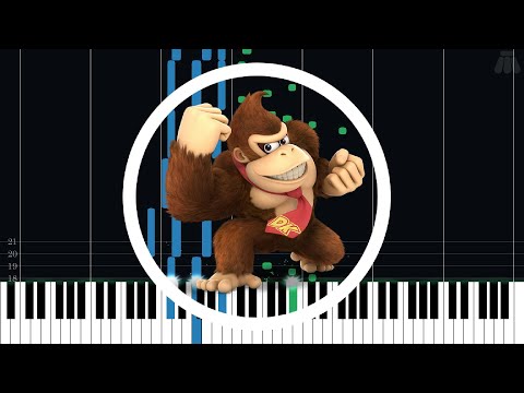 Jungle Japes (Mine Cart) - Donkey Kong 64 - Intermediate Piano Tutorial