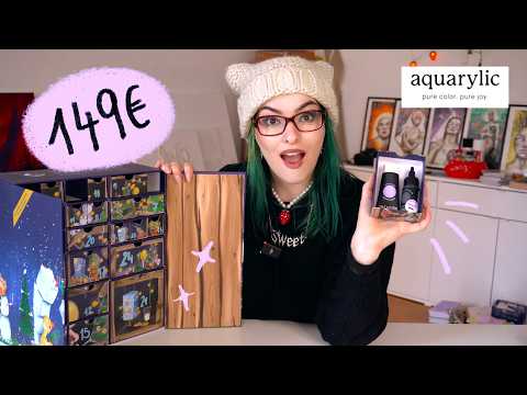 The Aquarylic Advent Calendar + I'm painting something (Fail) 🥲🎨