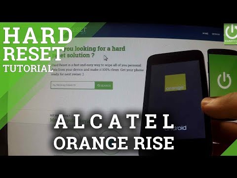 How to Hard Reset Alcatel Orange Rise - factory reset tutorial
