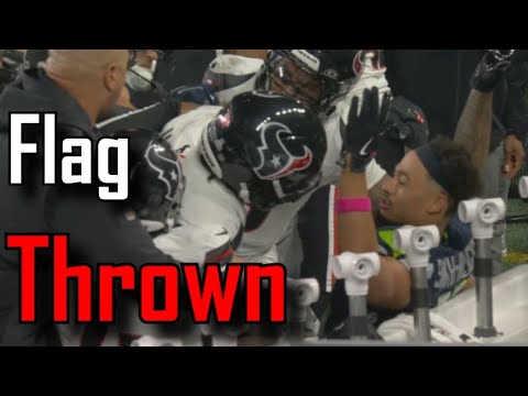 Altercation between Jaxon Smith-Njigba and the Houston Texans sideline
