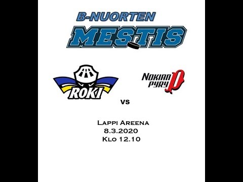 B-Nuorten Mestis RoKi vs. Nokian Pyry Lappi Areena 8.3.2020
