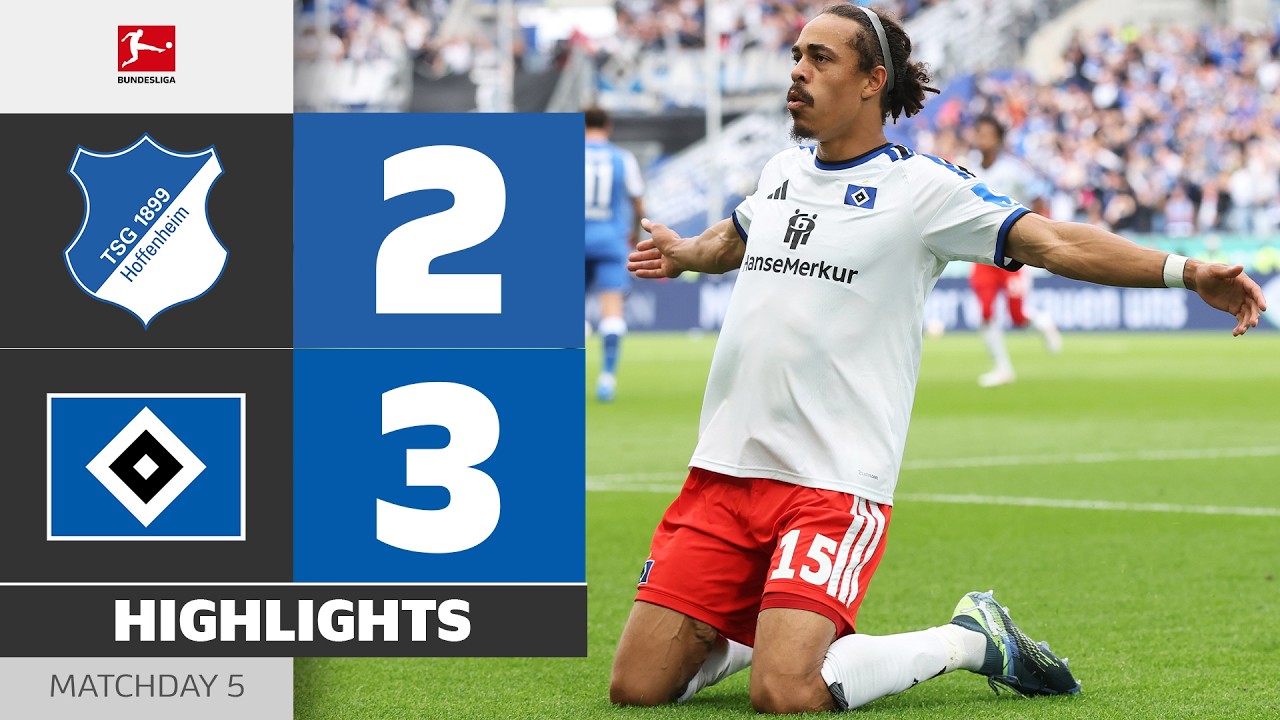 Red Card Turns Game Around! | HOFFENHEIM - HAMBURGER SV | Highlights | Matchday 5 – Bundesliga