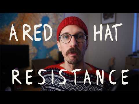 The Red Hat Resistance. February 26th. (my response to Minneapolis knitting red hats)
