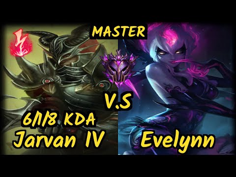 C9 Blaber (JARVAN IV) vs EVELYNN - 6/1/8 KDA JUNGLE GAMEPLAY - NA Ranked MASTER