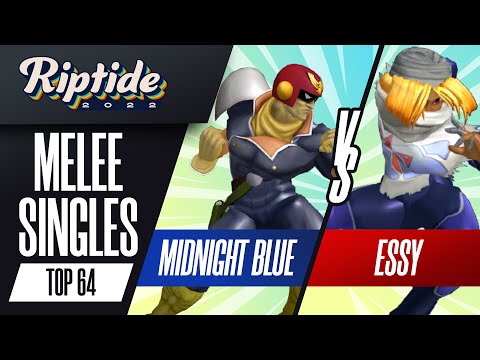 Midnight Blue vs essy - Melee Singles Top 64 - Riptide 2022 | Captain Falcon vs Sheik