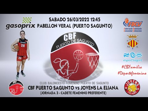 Videohighlights Cadete A Gasoprix CBF Puerto Sagunto - Jovens La Eliana (J3 LIGA 21-22)