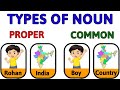 Types Of Noun Proper Noun Common Noun Noun Noun In English Grammar Propernoun Commonnoun
