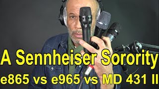 Video thumbnail for A Sennheiser Sorority - e965 vs e865 vs MD 431 II by Anton Browne