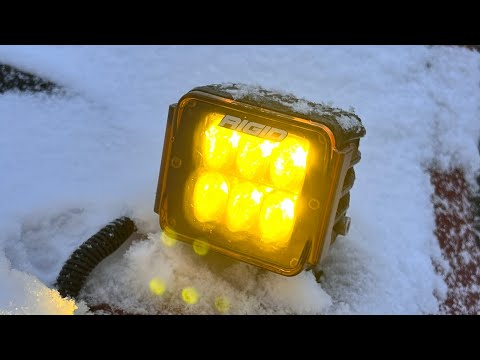 Rigid Industries Amber Light Covers on Pods | NIGHT TEST