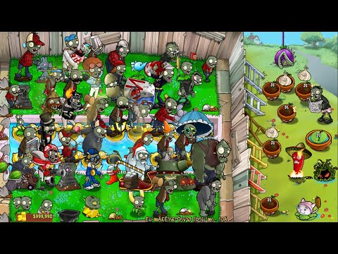 Zombies vs Plants  ZvP Mod Gameplay - Plants vs Zombies Battlez