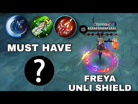 FREYA UNLIMITED SHIELD! | YOU WILL GET UNLI SHIELD WITH THIS BUILD | GAMEPLAY | MLBB