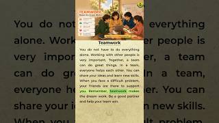 🤝 Teamwork Makes the Dream Work | Easy English Reading Practice  #learnenglish #dailyenglish