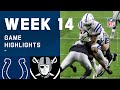 Colts vs. Raiders Week 14 Highlights | NFL 2020