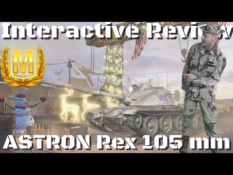ASTRON Rex 105 mm Interactive Tank Review, World of Tanks Console.