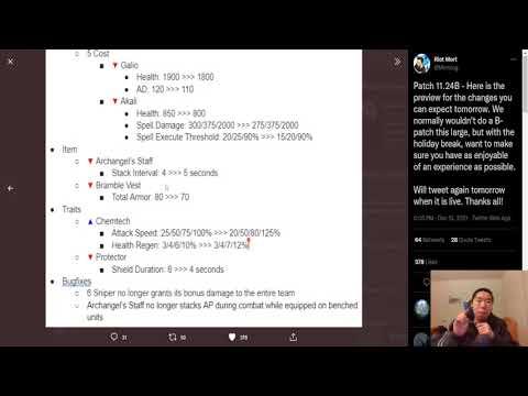 TFT Patch 11.24 B-Patch!