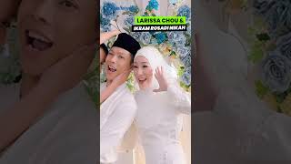 Selebgram Larissa Chou dan Ikram Rosadi Resmi Nikah, Begini Potretnya Pakai Busana Khas Melayu