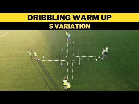 Dribbling Warm Up l Football/Soccer Training | 5 Variation |  U13 + thumbnail