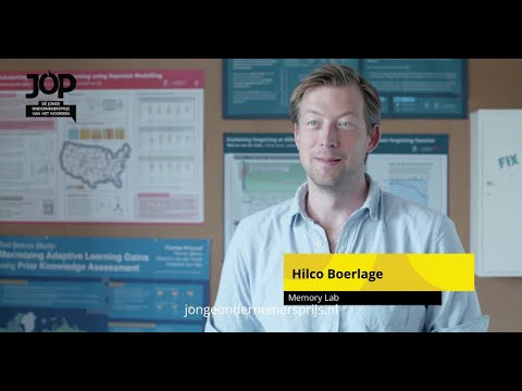 Pitch - Hilco Boerlage - Memory Lab - De Jonge Ondernemersprijs 2023