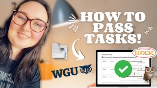 How to Pass Tasks! | WGU 📑🦉