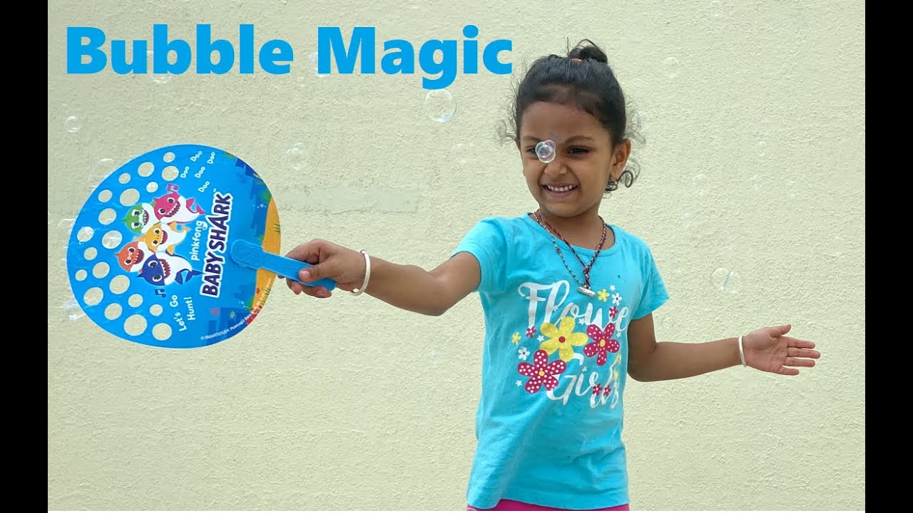 Bubble Magic💧✨🦈#bubbles #kidsfunactivities #pinkfong #babyshark #nickelodeon #fanbubs #winmagictoys