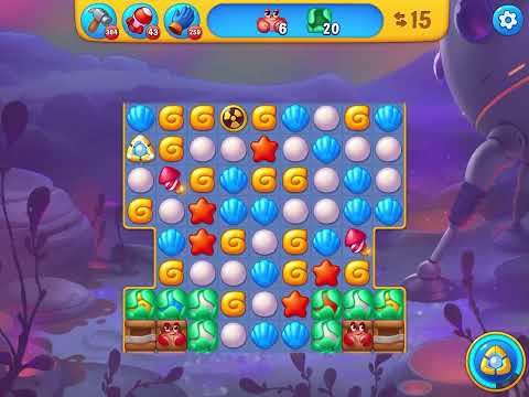 Fishdom level 6334 no boosters フィッシュダム ノーマル [Friend's]