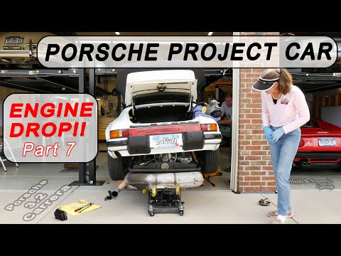 Budget eBay Porsche 911 3.2 Carrera Project #7 - We DROPPED the ENGINE!!!