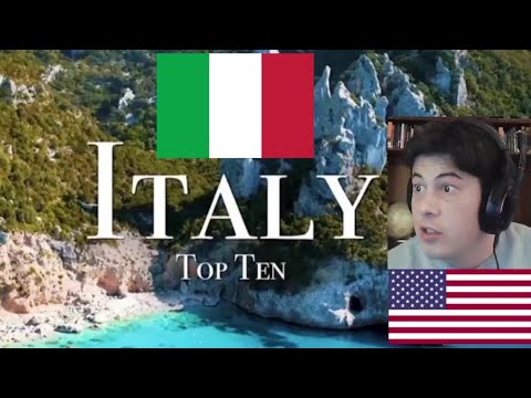 American Reacts Top 10 Places To Visit In Italy - 4K Travel Guide | Ryan Shirley