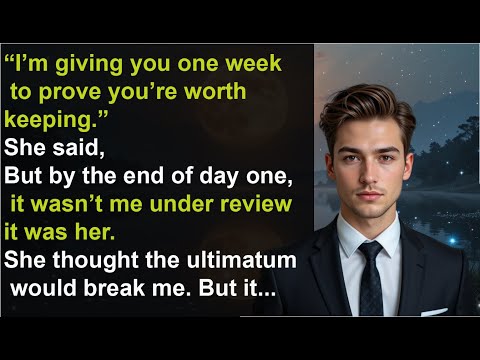 “I’m giving you one week to prove you’re worth keeping.” She said, But by the end of day one, it was