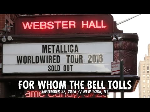 Metallica: For Whom the Bell Tolls (Webster Hall, New York, NY - September 27, 2016)