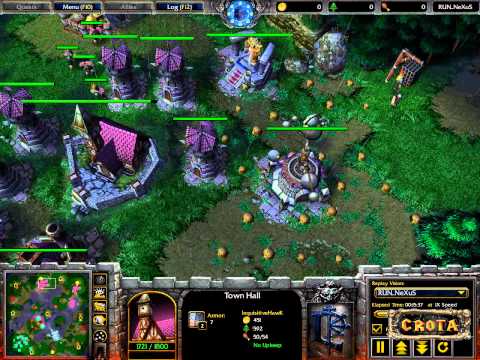 Rudan (NE) vs Hawk (HU) - Showcase Match - WarCraft 3 - WC499