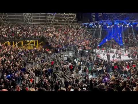 Glory 80 fight Legia hooligans Badr Hari - Wrzosek