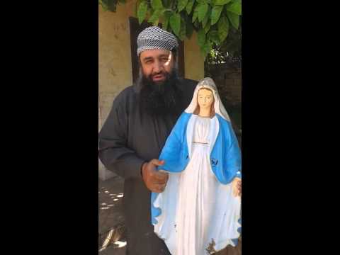 Muslim Cleric Smashes Statue of Virgin Mary