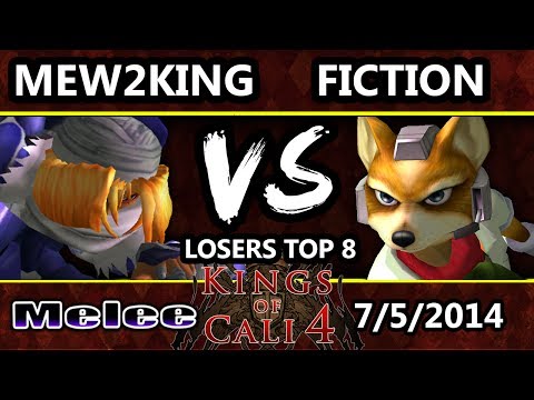 Kings of Cali 4 - Fiction (Fox) Vs. Mew2King (Sheik, Marth, Fox) - Losers Top 8