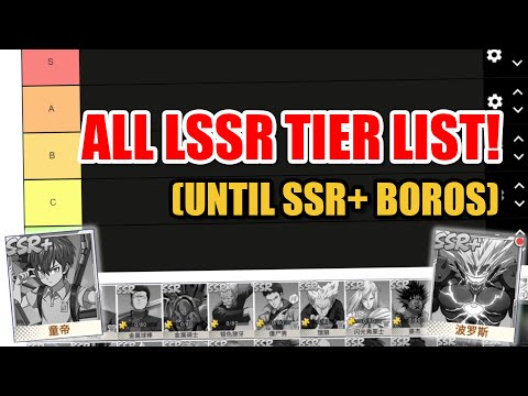 LSSR TIER LIST! (until SSR+ Boros) [One Punch Man: THE STRONGEST]