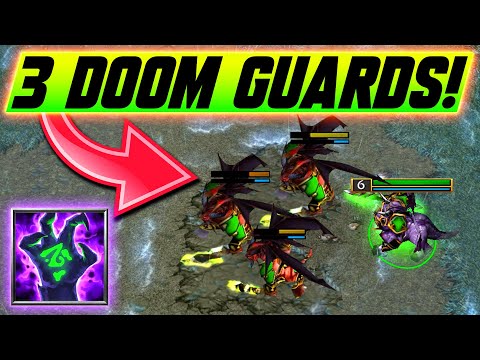 Grubby Summons Three Simultaneous Doom Guards - BURNING LEGION COMES - WC3