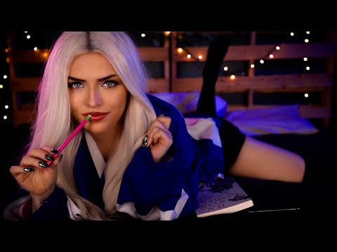 Sassy Best Friend Has A Secret Crush On You 💋 | Study Session ✏️ | ASMR
