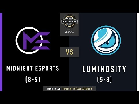 Midnight Esports vs Luminosity Gaming | CWL Pro League 2019 | Division A | Week 7 | Day 4