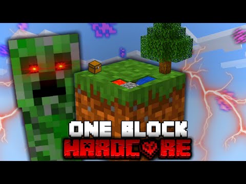 Minecraft One Block Skyblock, but it's HARDCORE!