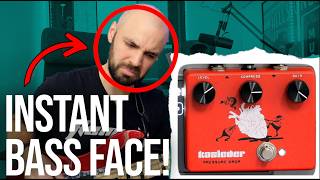This pedal will give you instant bass face! | Kasleder Pressure Drop Opto Bass Compressor/Limiter