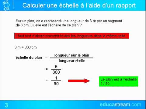 comment trouver echelle en math