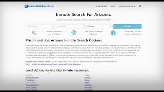 Pima County Inmate Search