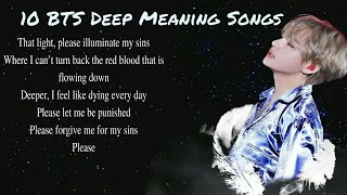 10 BTS Songs with Deeper Meaning Eng Sub