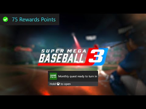 Super Mega Baseball 3 (EA) Monthly Xbox Game Pass Quest Guide - Win 1 Game